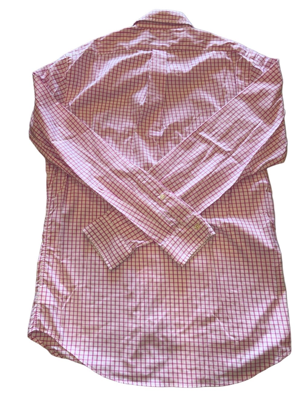 Polo Ralph Lauren Mens S Classic Fit Performance Button Down Shirt Pink Check - Picture 5 of 5
